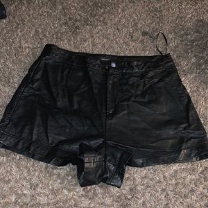 Forever 21 Leather Shorts